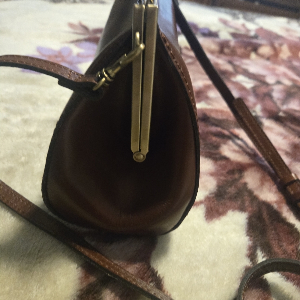 Patricia Nash legant Brown Leather Handbag - Picture 7 of 13